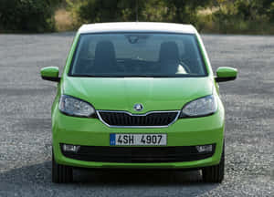 Elegant Skoda Citigo In Urban Streets Wallpaper