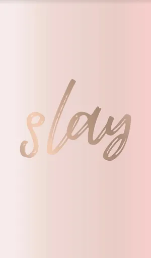 Elegant Slay Text Design Wallpaper