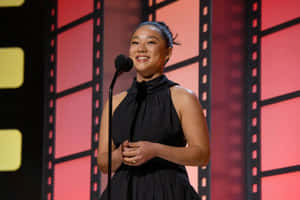 Elegant Speakerat Event Wallpaper