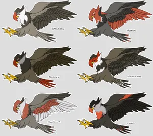 Elegant Staraptor In Flight Wallpaper