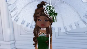 Elegant Victorian Style Dress Wallpaper