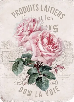 Elegant Vintage Rose Wallpaper Wallpaper