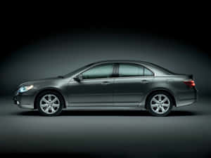 Elegant White Honda Legend In A Nighttime Cityscape Wallpaper