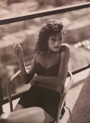 Elegant Yasmin Le Bon At A Fashion Event Wallpaper