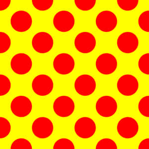 Elegant Yellow Polka Dot Pattern Wallpaper