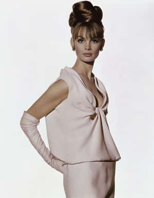 Elegant1960s Fashion Model Wallpaper