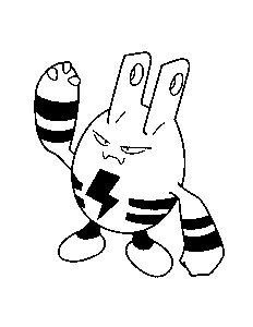 Elekid Line Art Wallpaper