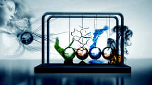 Elemental Forces Newton Cradle Wallpaper