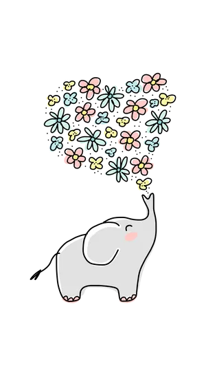 Elephant Art Iphone Wallpaper