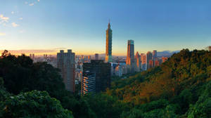 Elephant Mountain And Taipei Wallpaper