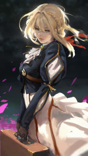 Elevate Your Experience With The Violet Evergarden Iphone. Wallpaper