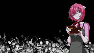 Elfen Lied Lucy On Black Wallpaper