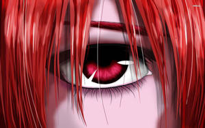 Elfen Lied Red Detailed Eyes Wallpaper