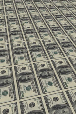 Eligible Printed Hundred Dollar Bills Wallpaper