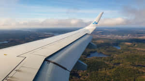 Eligible Seat In Airplane Wing View Wallpaper
