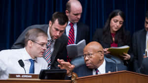 Elijah Cummings In A Busy Conference Wallpaper