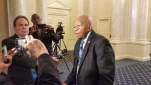 Elijah Cummings In Front Of The Camera Wallpaper