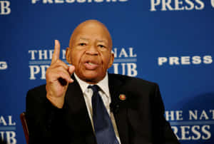 Elijah Cummings Points Up Wallpaper