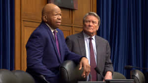 Elijah Cummings Seated In Dark Suit Wallpaper