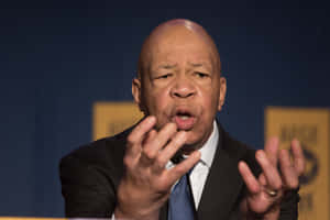 Elijah Cummings Speaking And Making Hand Gestures Wallpaper