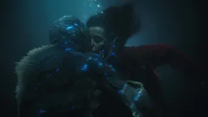 Elisa Esposito's Enigmatic Encounter With The Amphibian Man Wallpaper