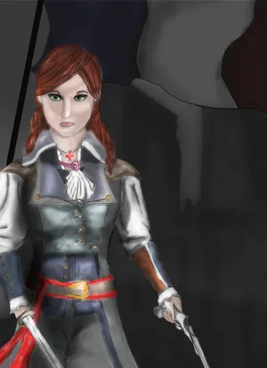 Élise De La Serre In A Captivating Artwork Wallpaper