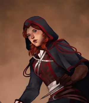 Elise De La Serre In A Detailed Digital Art Illustration Wallpaper