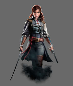 Elise De La Serre In A Stunning Pose Wallpaper