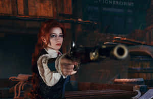 Élise De La Serre In An Elegant Outfit Wallpaper