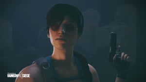 Elite Ash In Action On Rainbow Six Siege Wallpaper