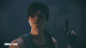 Elite Ash In Action On Rainbow Six Siege Wallpaper