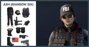 Elite Ash Operator In Action In Rainbow Six Siege Wallpaper