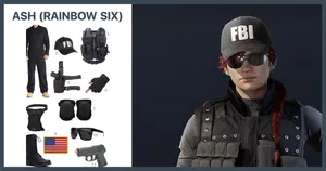 Elite Ash Operator In Action In Rainbow Six Siege Wallpaper