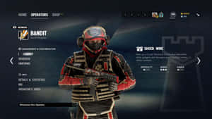 Elite Bandit Operator In Action In Rainbow Six Siege Wallpaper