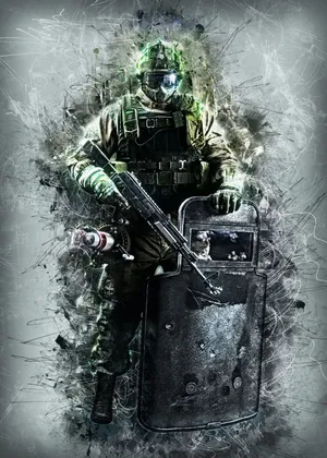Elite Fuze In Action On Rainbow Six Siege Wallpaper