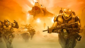 Elite Halo Spartans Ready For Battle Wallpaper