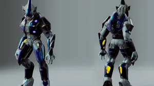 Elite Sangheili Warrior In Battle Wallpaper