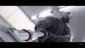 Elite Sledge Operator In Action In Rainbow Six Siege Wallpaper