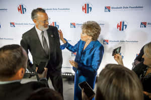 Elizabeth Dole With Tom Hanks Wallpaper