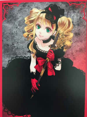 Elizabeth Midford Radiantly Posing In Her Elegant Outfit Wallpaper