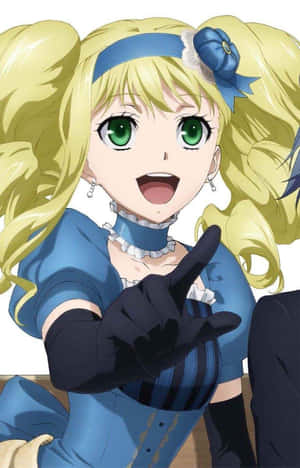 Elizabeth Midford Stunning Pose In Elegant Attire Wallpaper