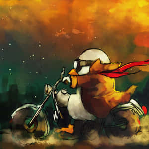 Elizabeth Riding Motorcycle Gintama Artwork Wallpaper