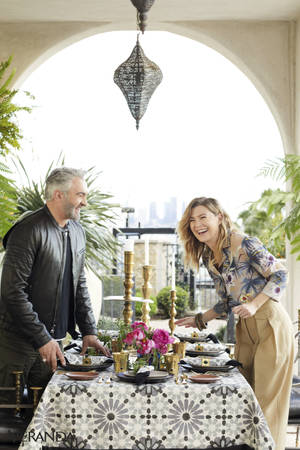 Ellen Pompeo And Martyn Bullard Wallpaper