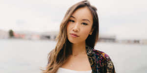 Ellen Wong Portrait Waterfront Backdrop Wallpaper