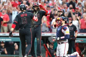 Elly De La Cruz Poised In An Elegant Evening Dress. Wallpaper