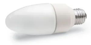 Elongated White Light Bulb Wallpaper