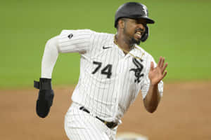 Eloy Jimenez Baseball Player Action Shot Wallpaper