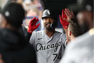 Eloy Jimenez High Five Celebration Wallpaper