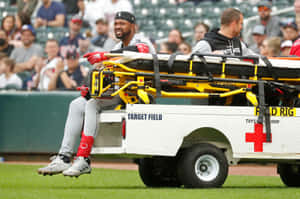 Eloy Jimenez Injured Baseball Player Transported Wallpaper