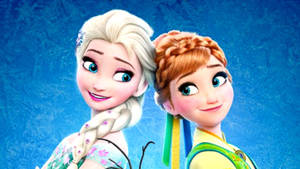 Elsa And Anna Join Forces In Disney’s Frozen 2 Wallpaper